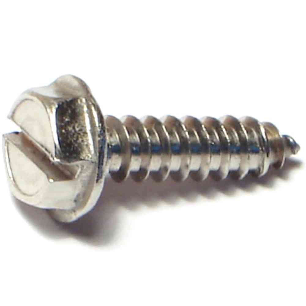 Main 1 - Slotted Hex Washer Sheet Metal Screw #10X3/4" Stainless Steel - San Antonio Retail