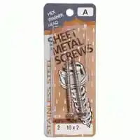Main 1 - Slotted Hex Washer Sheet Metal Screw #10X2" Stainless Steel - San Antonio Retail