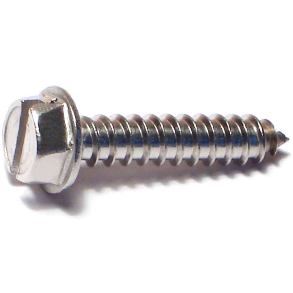 Main 1 - Slotted Hex Washer Sheet Metal Screw #12X1" Stainless Steel - San Antonio Retail