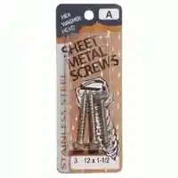 Main 1 - Slotted Hex Washer Sheet Metal Screw #12X1-1/2" Stainless Steel - San Antonio Retail