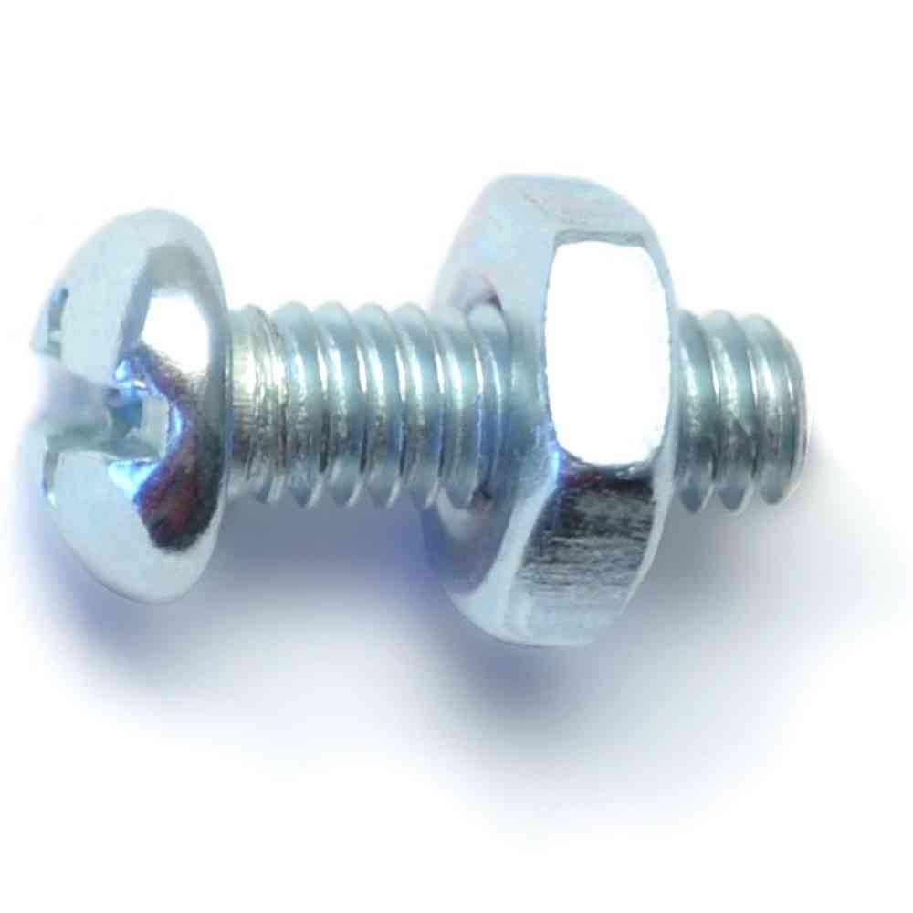 #8-32 x 1 2 inch machine screws with nuts