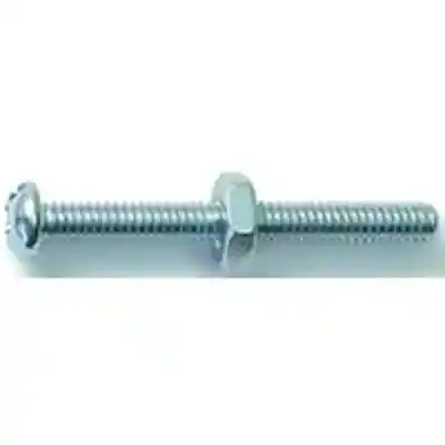 Combo Round Machine Screws w/ Nuts #8-32X1-1/2" Zinc 6/pk - San Antonio Retail