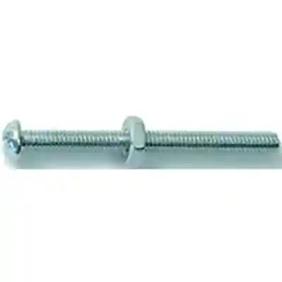 Combo Round Machine Screws w/ Nuts #8-32X2" Zinc 4/pk - San Antonio Retail