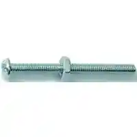 Main 1 - Combo Round Machine Screws w/ Nuts #8-32X2" Zinc 4/pk - San Antonio Retail