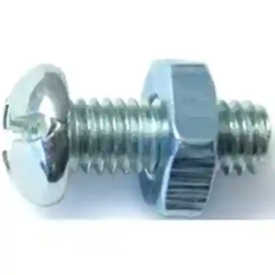 Combo Round Machine Screws w/ Nuts #10-32X1/2" Zinc 10/pk - San Antonio Retail