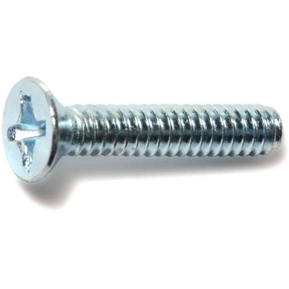 Main 1 - Phillps Flat Machine Screws w/ Nuts #6-32X3/4" Zinc 10/pk - San Antonio Retail