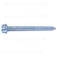 Main 1 - Slotted Hex Washer Sheet Metal Screws #14X3" Zinc 2/pk - San Antonio Retail