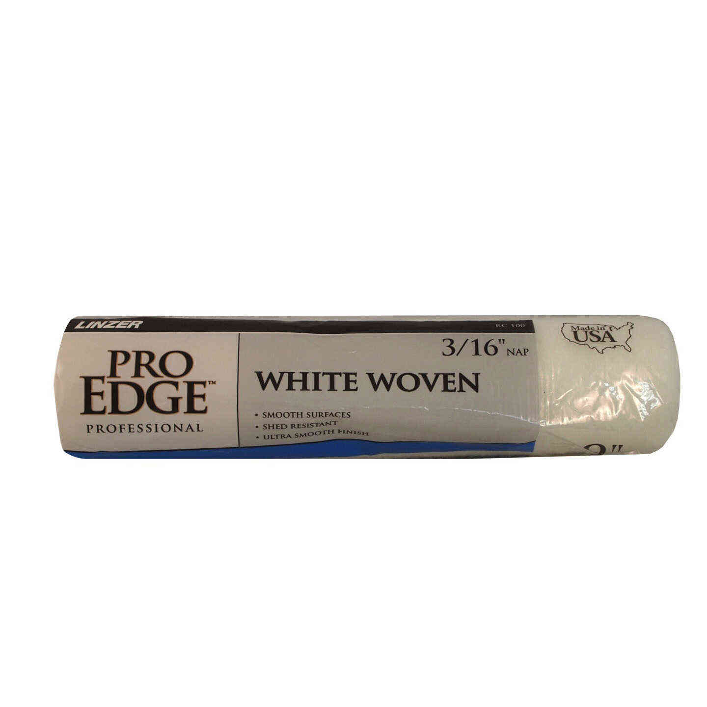 Main 1 - Roller Cover Rc100 0900 9"x3/16" Nap White Woven Cover - San Antonio Retail