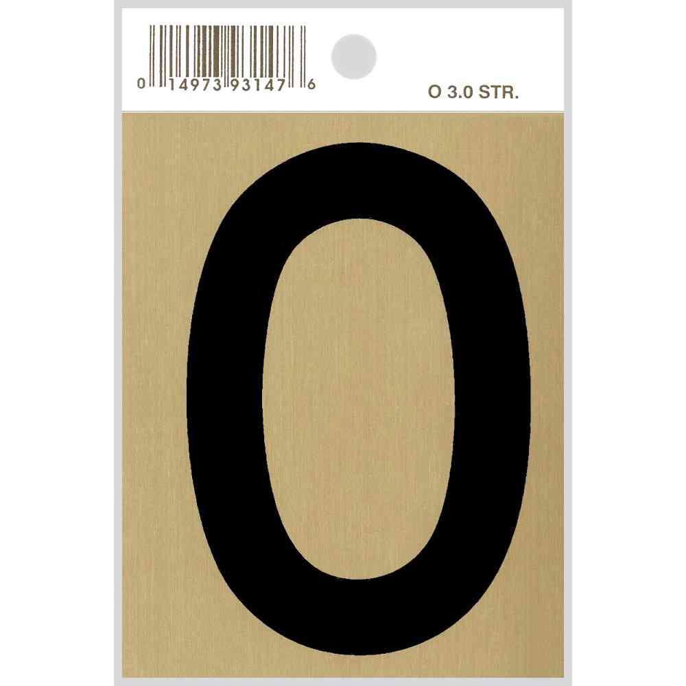 Main 1 - Straight Aluminum Letter, 3", Character: O, Black/Gold - San Antonio Retail