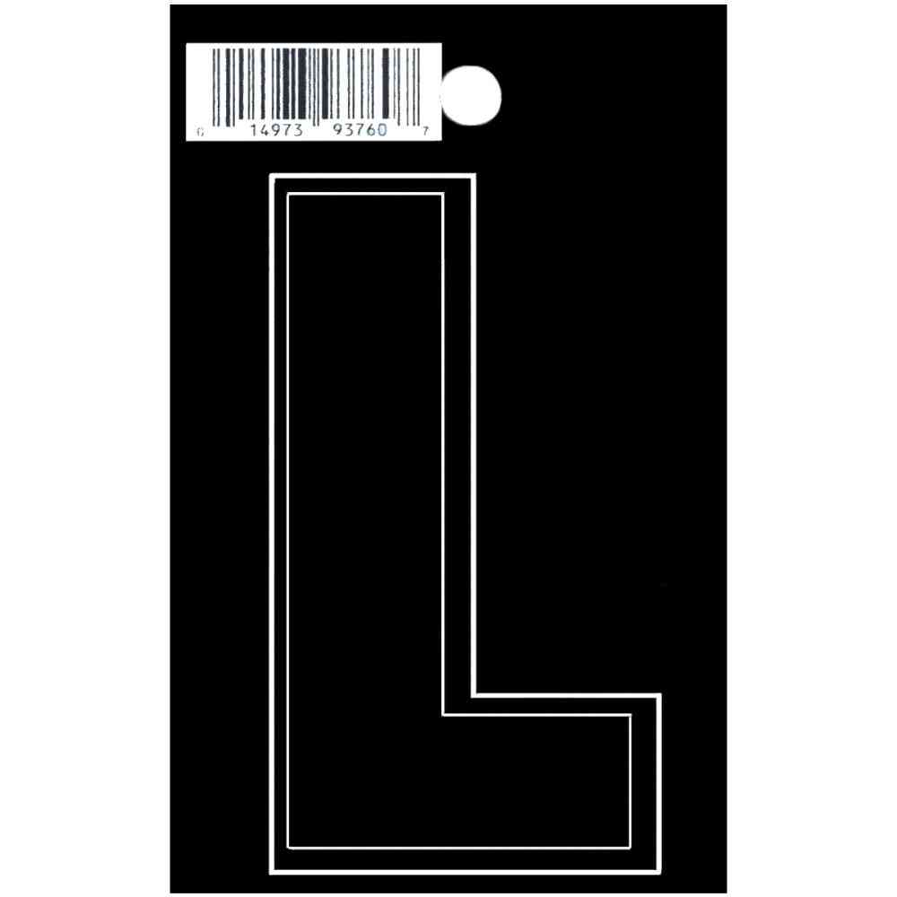 Main 1 - Straight Die Cut Letter, 3", Character: L, Black - San Antonio Retail