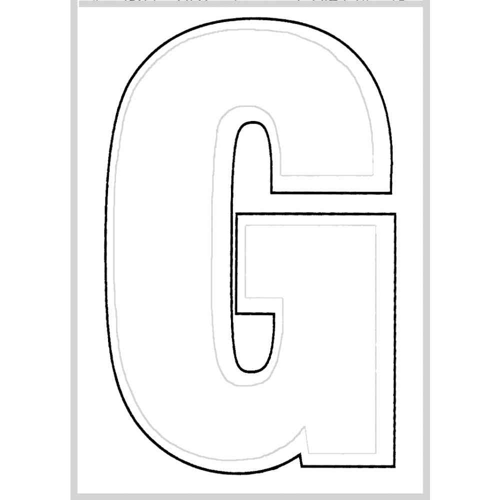 Main 1 - Straight Die Cut Letter, 3", Character: G, White - San Antonio Retail