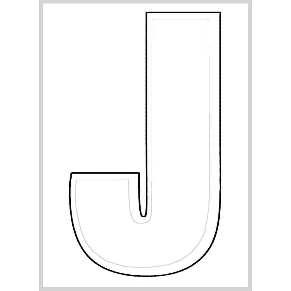 Main 1 - Straight Die Cut Letter, 3", Character: J, White - San Antonio Retail