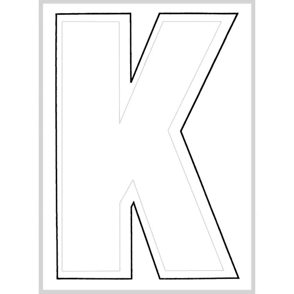 Main 1 - Straight Die Cut Letter, 3", Character: K, White - San Antonio Retail