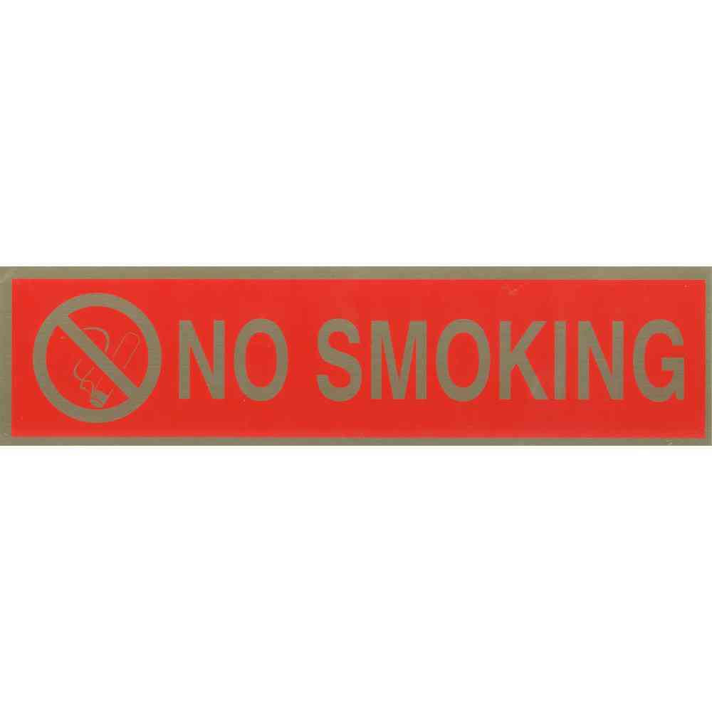 Main 1 - Sign, No Smoking (Silhouette), 2X8, Peel & Stick - San Antonio Retail