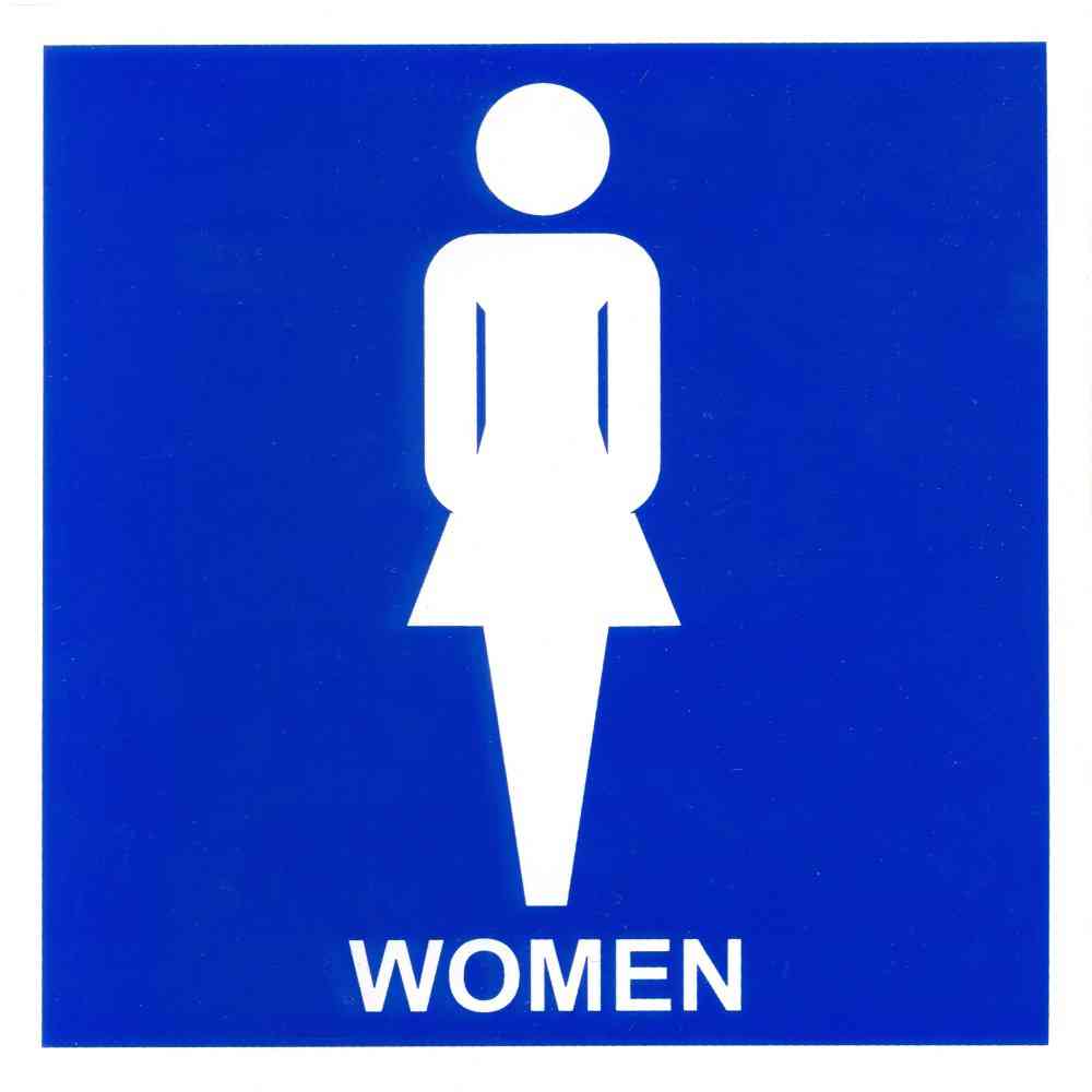 Main 1 - Sign, Women International Symbol, 6x6, Vinyl - San Antonio Retail