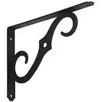Main 1 - Shelf Bracket 10X7" Antique Black N229450  - San Antonio Retail