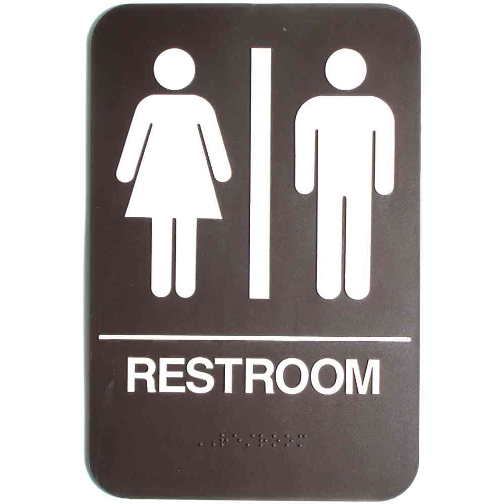 Main 1 - Sign, Restroom Men/Women, Brown ADA - San Antonio Retail