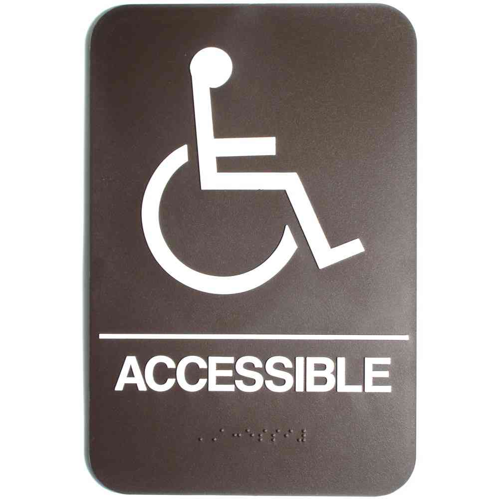 Main 1 - Sign, Wheelchair Accesible, Brown ADA - San Antonio Retail
