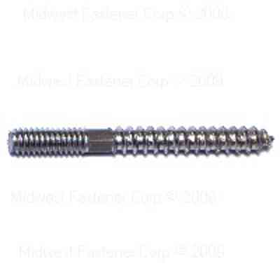 Hanger Bolt 1/4"-20X2-1/2" Zinc 1/pk - San Antonio Retail