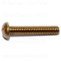 Main 1 - Slotted Round Machine Screw 1/4"-20X1-1/2" Brass - San Antonio Retail