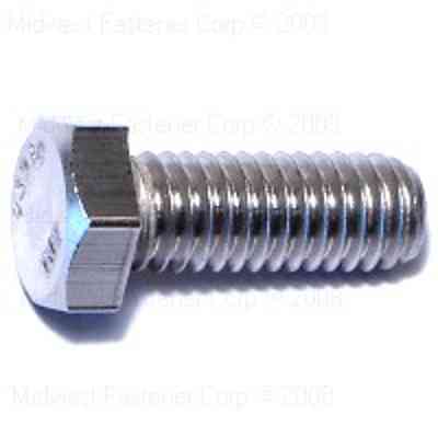 Hex Bolt 3/8"-16X1" Stainless Steel 1/pk - San Antonio Retail