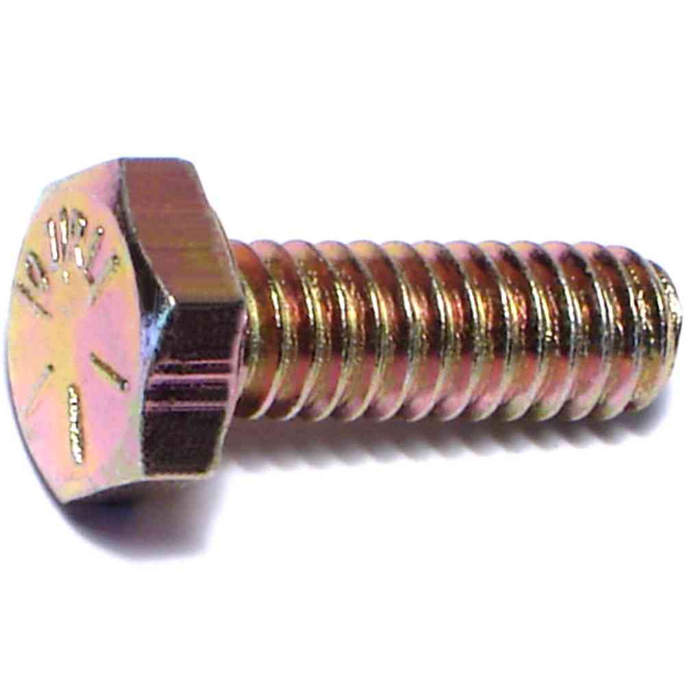 Main 1 - Hex Bolt 1/4"-20X3/4" Grade 8 Yellow Zinc 1/pk - San Antonio Retail