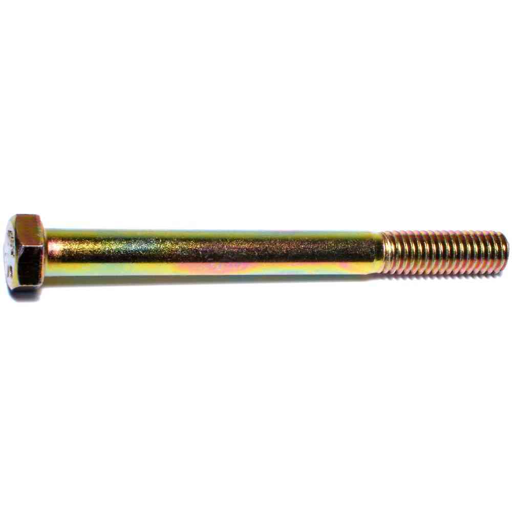 Main 1 - Hex Bolt 3/8"-16X4" Grade 8 Yellow Zinc 1/pk - San Antonio Retail