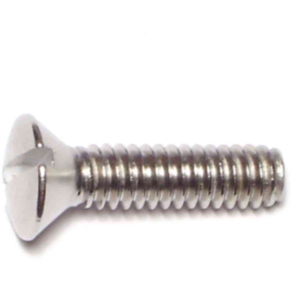 Main 1 - Slotted Oval Machine Screw 1/4"-20X1" Stainless Steel - San Antonio Retail