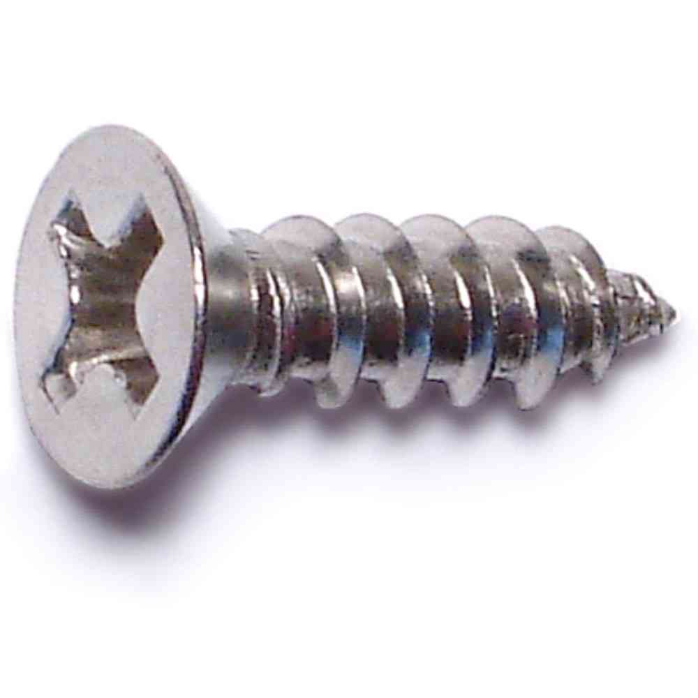 Main 1 - Phillips Flat Sheet Metal Screw #6X1/2" Stainless Steel 3/pk - San Antonio Retail