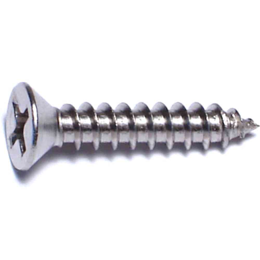 Main 1 - Phillips Flat Sheet Metal Screw #6X3/4" Stainless Steel 2/pk - San Antonio Retail