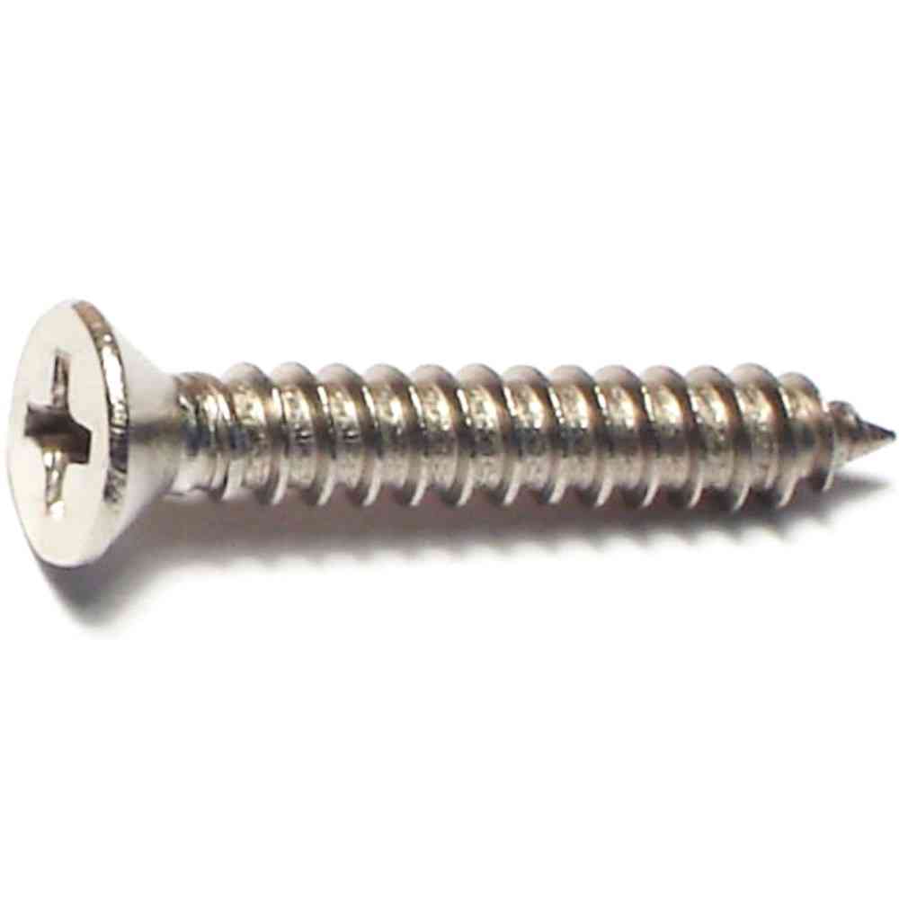 Main 1 - Phillips Flat Sheet Metal Screw #8X1" Stainless Steel 2/pk - San Antonio Retail
