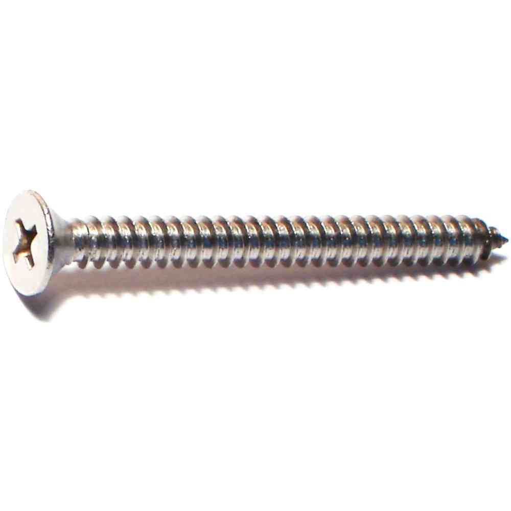 Main 1 - Phillips Flat Sheet Metal Screw #10X2" Stainless Steel 1/pk - San Antonio Retail