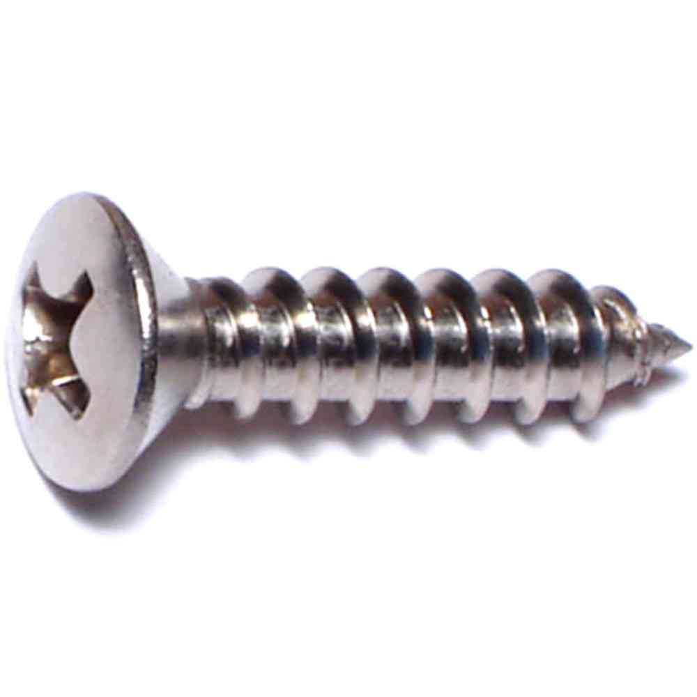 Main 1 - Phillips Oval Sheet Metal Screw #8X3/4" Stainless Steel 2/pk - San Antonio Retail