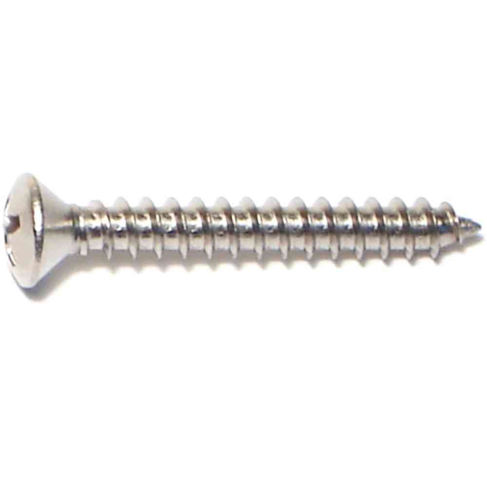 Main 1 - Phillips Oval Sheet Metal Screw #8X1-1/4" Stainless Steel 2/pk - San Antonio Retail