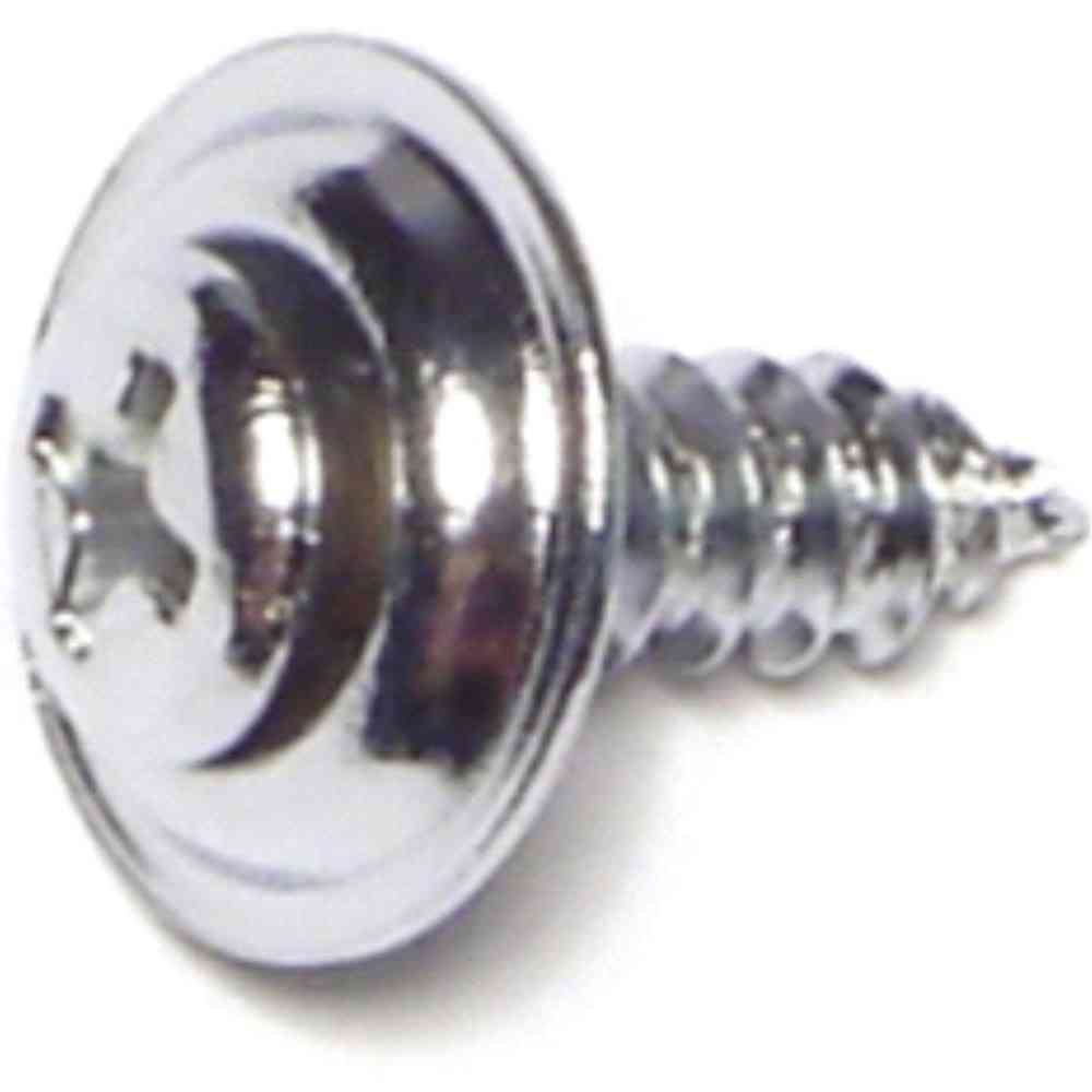 Main 1 - Phillips Trim Screw w/#6 Oval Washer #8X5/8" Chrometint - San Antonio Retail