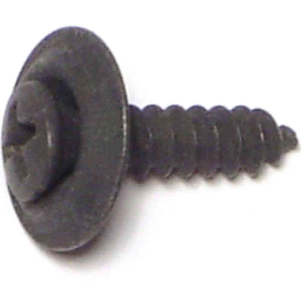 Main 1 - Phillips Trim Screw w/#6 Oval Washer #8X5/8" Black Phosphate - San Antonio Retail