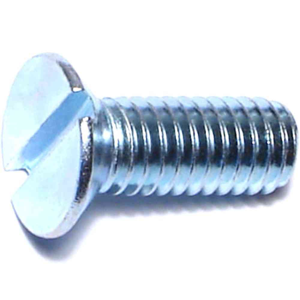 Main 1 - Metric Slotted Flat Machine Screw 6MMX16MM Zinc - San Antonio Retail