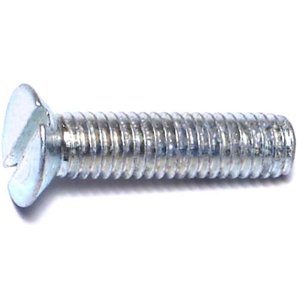 Main 1 - Metric Slotted Flat Machine Screw 6MMX25MM Zinc - San Antonio Retail