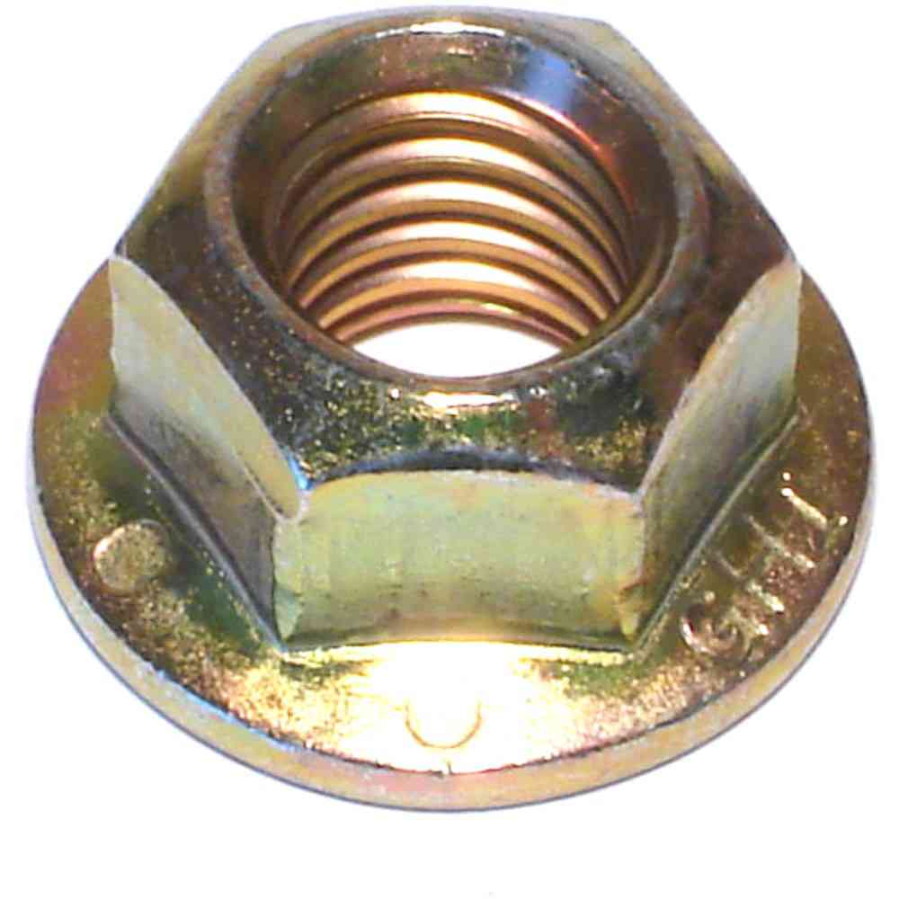 Main 1 - Hex Flange Lock Nut 1/2"-13 Grade 8 Yellow Zinc - San Antonio Retail