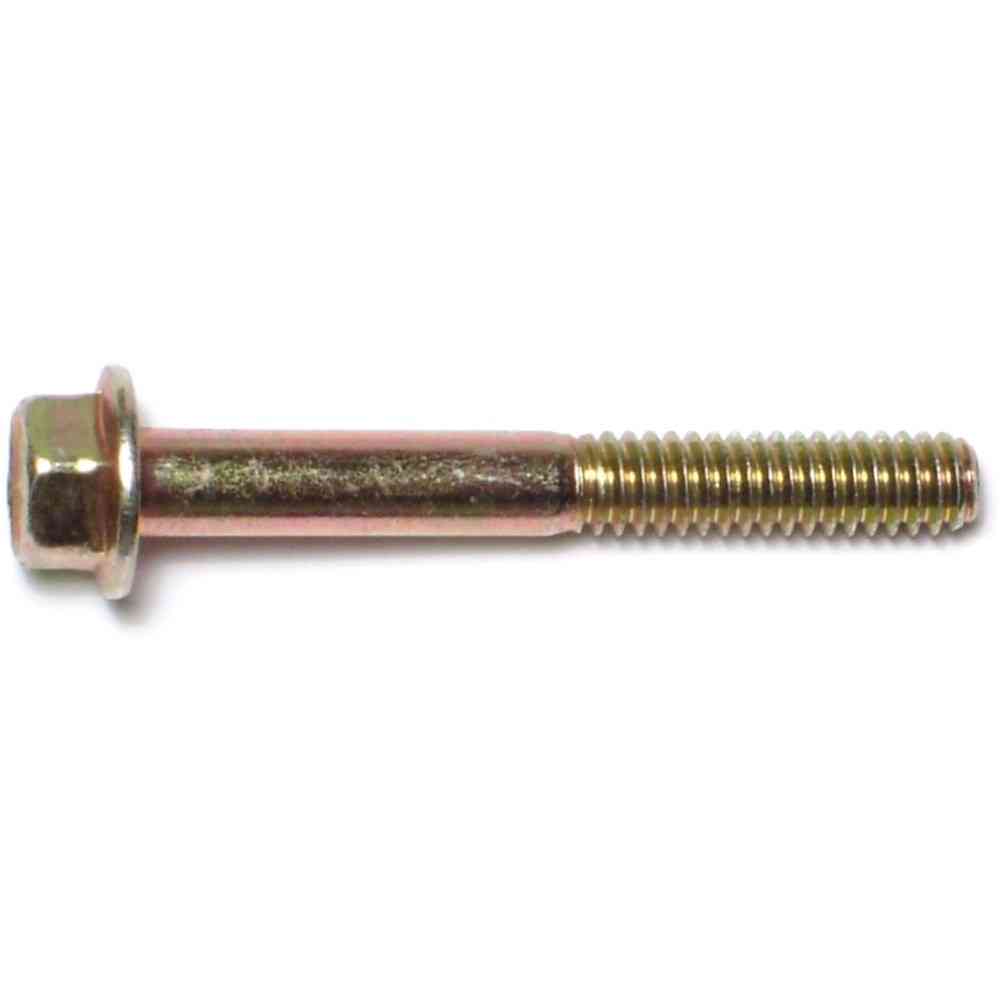 Main 1 - Hex Flange Lock Nut 1/4"-20X2" Grade 8 Yellow Zinc 1/pk - San Antonio Retail