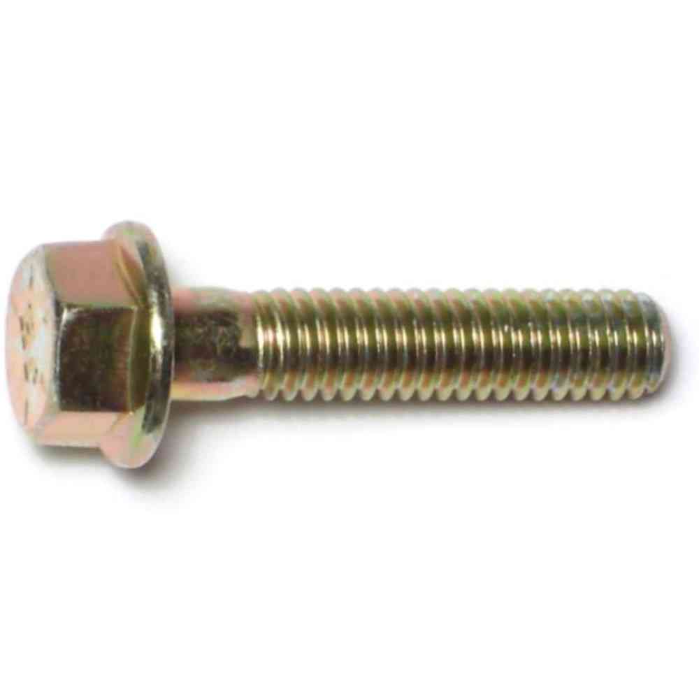Main 1 - Hex Flange Lock Nut 5/16"-18X1-1/2" Grade 8 Yellow Zinc 1/pk - San Antonio Retail
