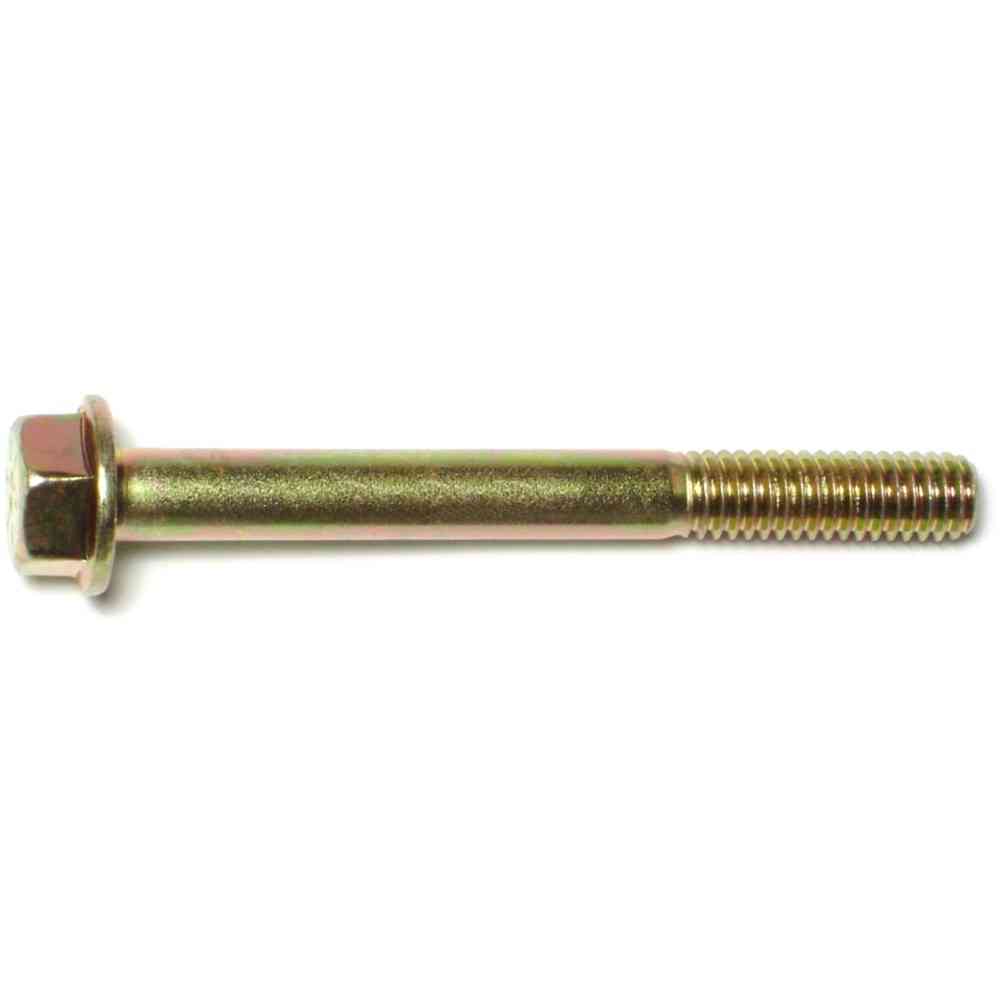 Main 1 - Hex Flange Lock Nut 5/16"-18X3" Grade 8 Yellow Zinc 1/pk - San Antonio Retail