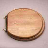Main 4 - Toilet Seat Oak Round Oak Wood T-17Wo - San Antonio Retail
