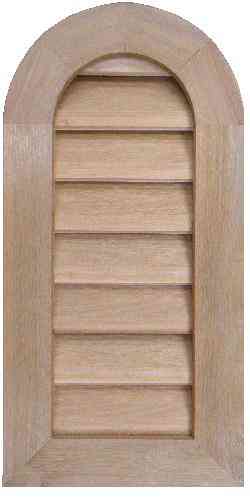 Main 1 - Wood Louver Vent 24"X30" Tombstone Pine - San Antonio Retail