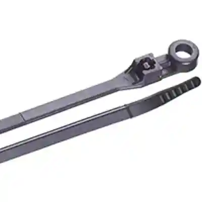 Cable Ties 8" 100Pk Black Nylon Mounting Tie 48-308Uvb  - San Antonio Retail