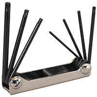 Main 2 - Hex Key Set Torx Foldup 7Pc Set 22571  - San Antonio Retail
