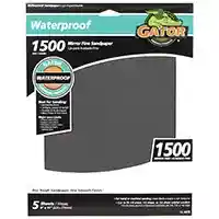 Main 1 - Sandpaper  5Pk-9X11 Waterproof 1500 4470 - San Antonio Retail