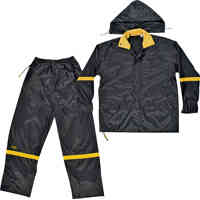 Main 2 - Rainsuit 2Xlrg Black Nylon 3Pc R1032X - San Antonio Retail