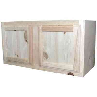 Main 2 - Kitchen Cabinet Knotty Pine Unfinished Wall 36 X15" Plywood Box W3615 - San Antonio Retail