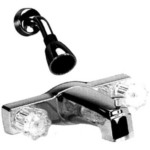 Main 1 - Faucet Banner Tub & Shower 2 Handle Chrome/Acrylic Handles NM-41 - San Antonio Retail